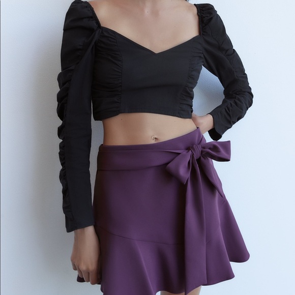 ZARA BELTED SKORT - Picture 2 of 7